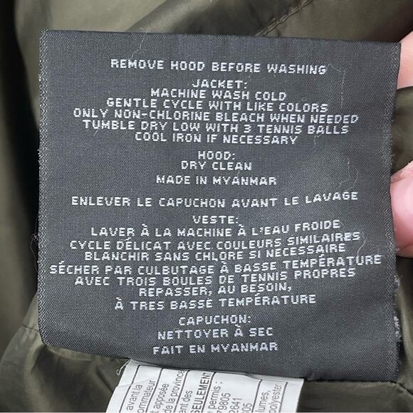 Marc New York Down Feather Quilted Puffer Long Line Jacket Army Green Size 2X - Picture 10 of 12